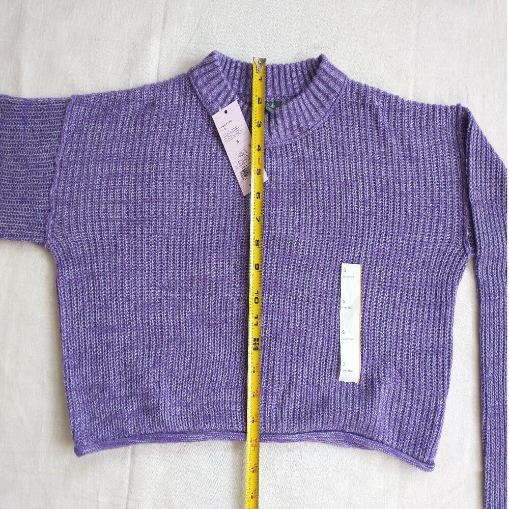 Wild Fable Women's Crewneck Boxy Pullover Knit Sweater Drop Shoulder Long Sleeve - Picture 6 of 9